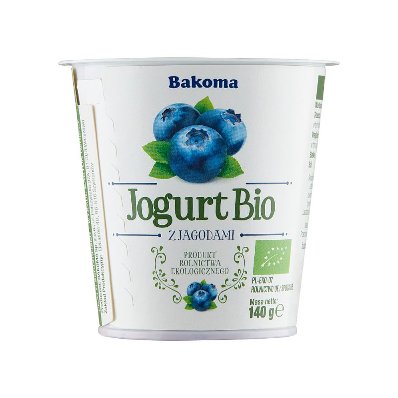 Bakoma Jogurt Bio z jagodami 140 g