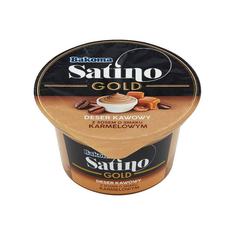 Bakoma Satino Gold Deser kawowy z sosem o smaku karmelowym 135 g