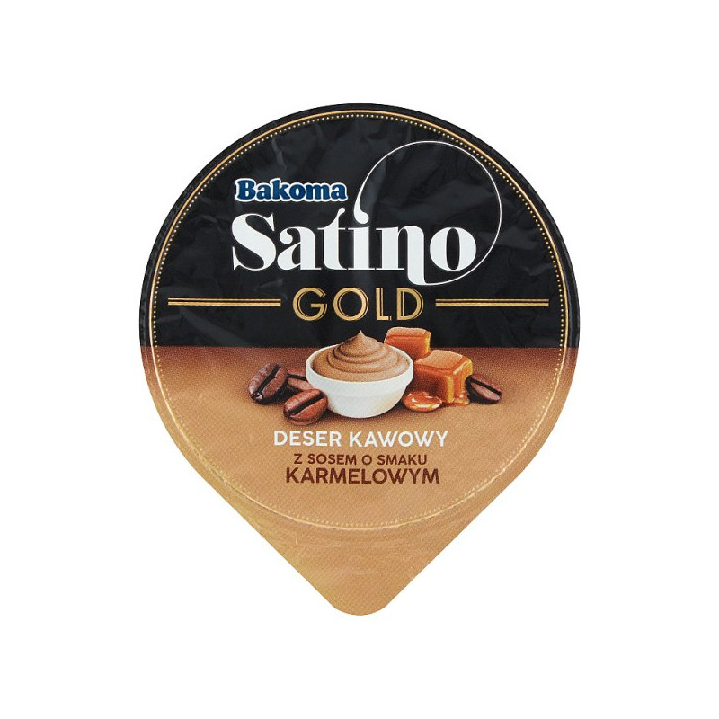 Bakoma Satino Gold Deser kawowy z sosem o smaku karmelowym 135 g