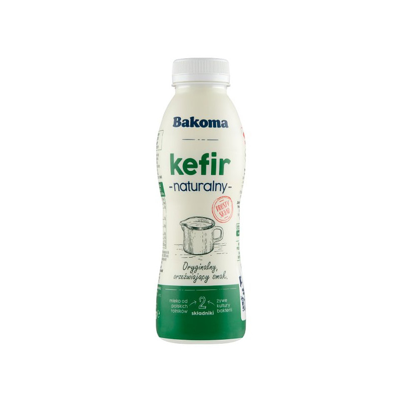 Bakoma Kefir naturalny 370 g
