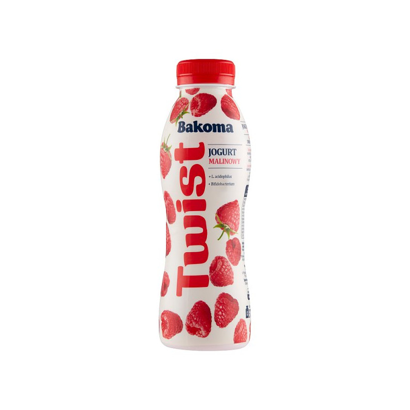 Bakoma Twist Jogurt malinowy 370 g
