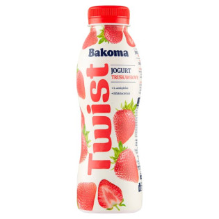 Bakoma Twist Jogurt truskawkowy 370 g