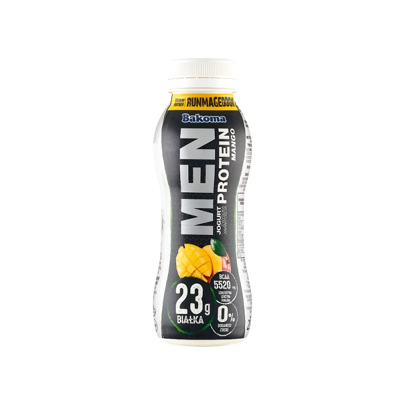 Bakoma Men Jogurt z wysoką zawartością protein mango 230 g