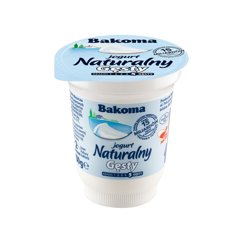 Bakoma Jogurt naturalny gęsty 150 g