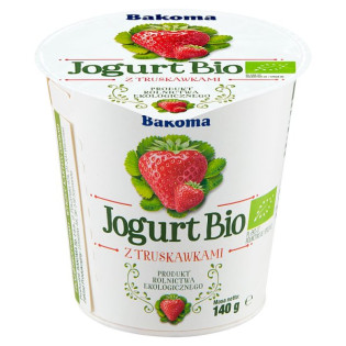 Bakoma Jogurt Bio z truskawkami 140 g