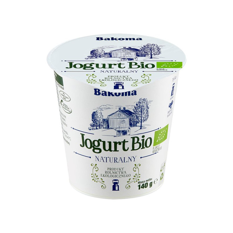 Bakoma Jogurt Bio naturalny 140 g