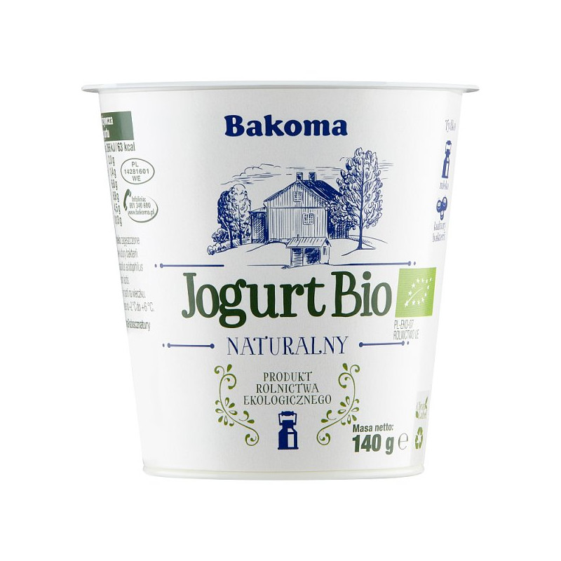 Bakoma Jogurt Bio naturalny 140 g